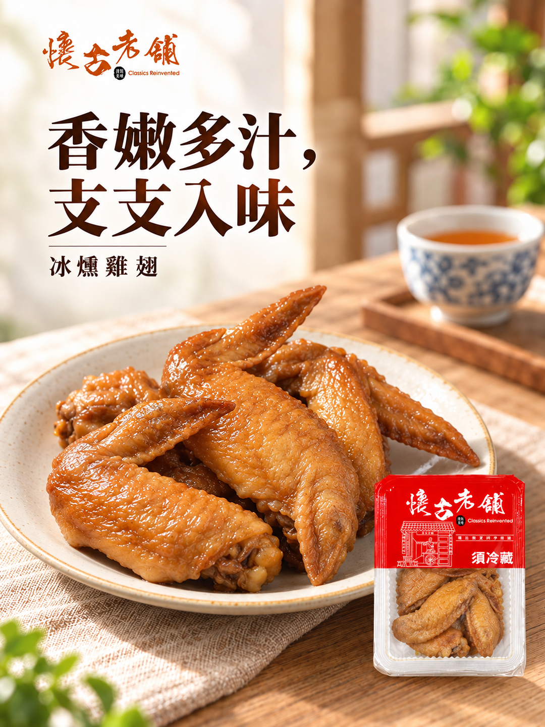 懷古老舖冰燻雞翅