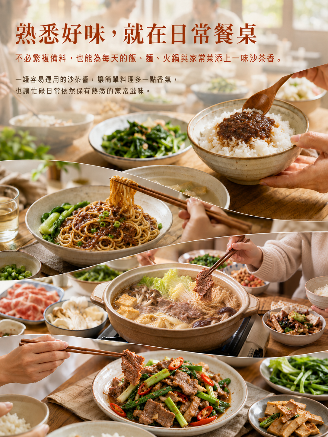 福寶沙茶醬145g家庭餐桌料理情境,呈現日常用餐的多元應用 福寶沙茶醬145g家庭餐桌料理情境,呈現日常用餐的多元應用