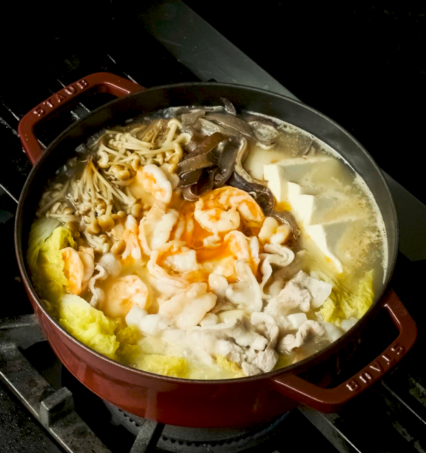 鮮蝦豆腐煲